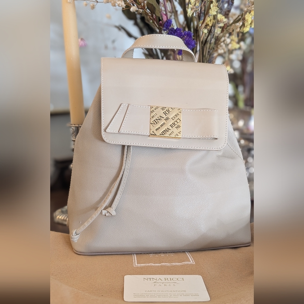 Nina Ricci‎ Beige Leather Backpack